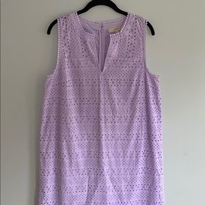 NWT Loft lilac eyelet dress